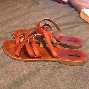 Mossimo brown leather sandals